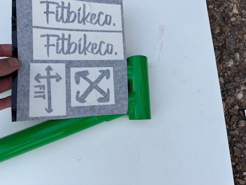 FIT BIKE CO.  BMX Frame Decal Sticker Set BLACK - Bild 7 von 11