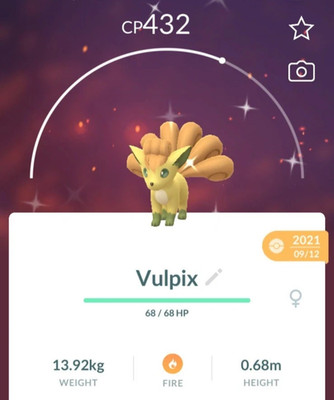 Pokemon GO - SHINY Vulpix (Kanto)