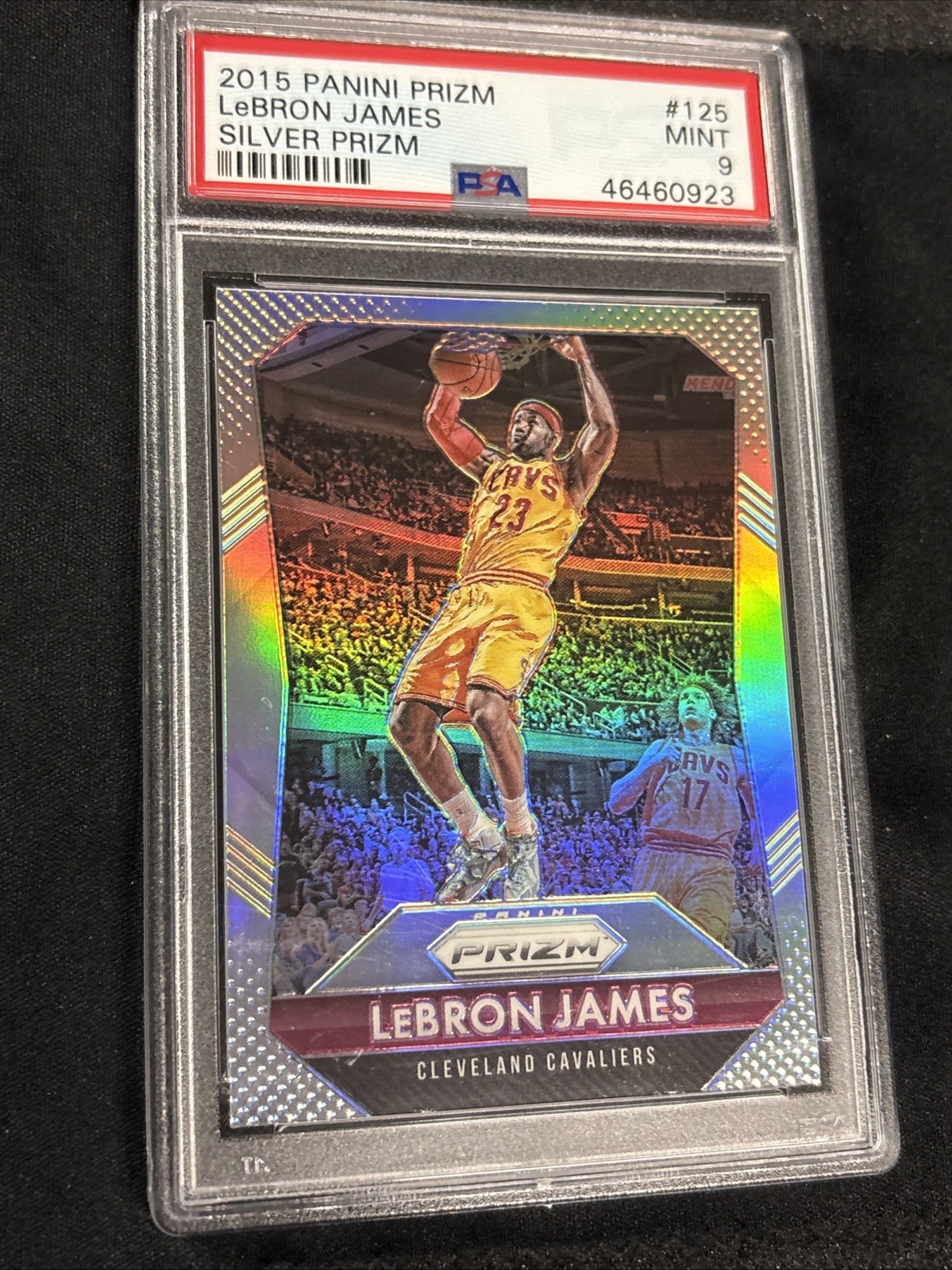2015-16 Panini Prizm LeBron James #125 Silver Prizm PSA 9