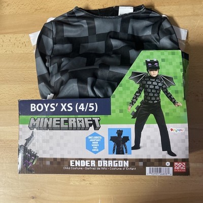 Minecraft Ender Dragon Halloween Costume Boys Child Size xs (4-5)