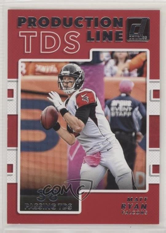 2017 Panini Donruss Production Lines Touchdowns Matt Ryan #2 0o9