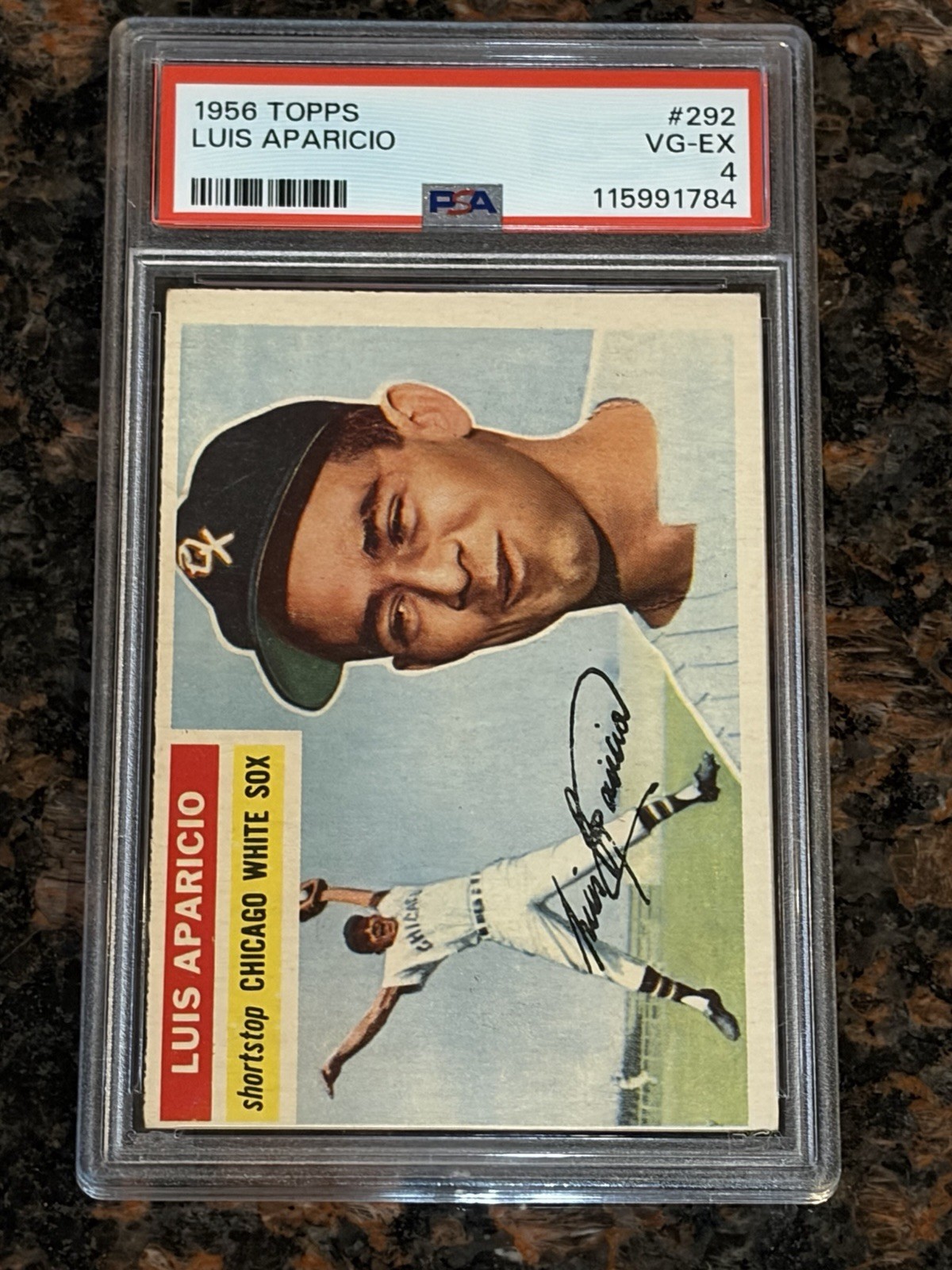 1956 Topps Luis Aparicio #292 Baseball Card PSA 4
