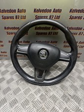 GENUINE 2015 MK3 SKODA OCTAVIA 5E - STEERING WHEEL 5E0419091AD 3T0880201F