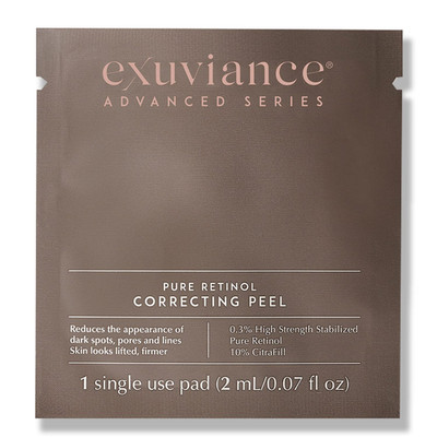 Exuviance Pure Retinol Correcting Peel Weekly At-Home Chemical Peel For Dark