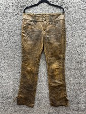 Vintage Ralph Sample Studded Lauren Leather Western Cowboy Pants Womens Size 8