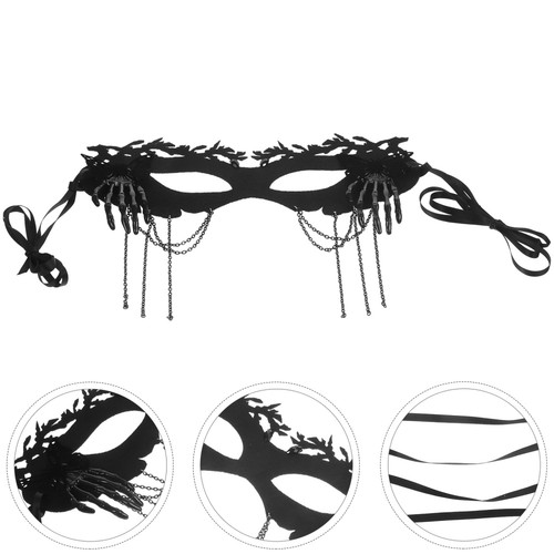 Skull Mask Miss for Costume Cosplay Scary Women Party Masks Masquerade - Picture 8 of 12