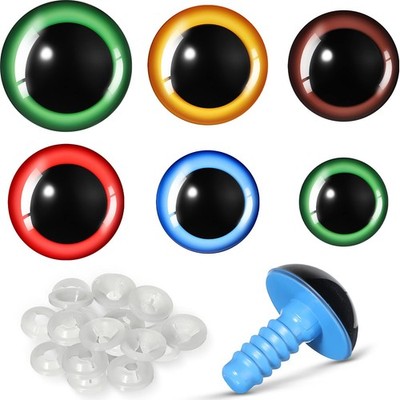 WILLBOND 56 Pcs Large Safety Eyes Stuffed Animal Eyes Plastic 16-30 mm Craft ...