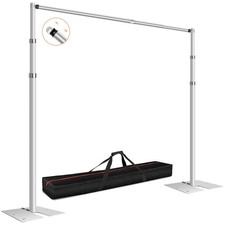 Pipe and Drape Backdrop Stand Kit, 8.6x10ft Heavy Duty Backdrop Stand Adjusta...