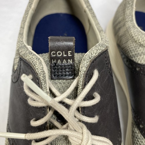 Cole Haan Grand Tour Casual Shoes Mens 13 M Knit Oxfords Gray Academia Professor - Picture 4 of 11