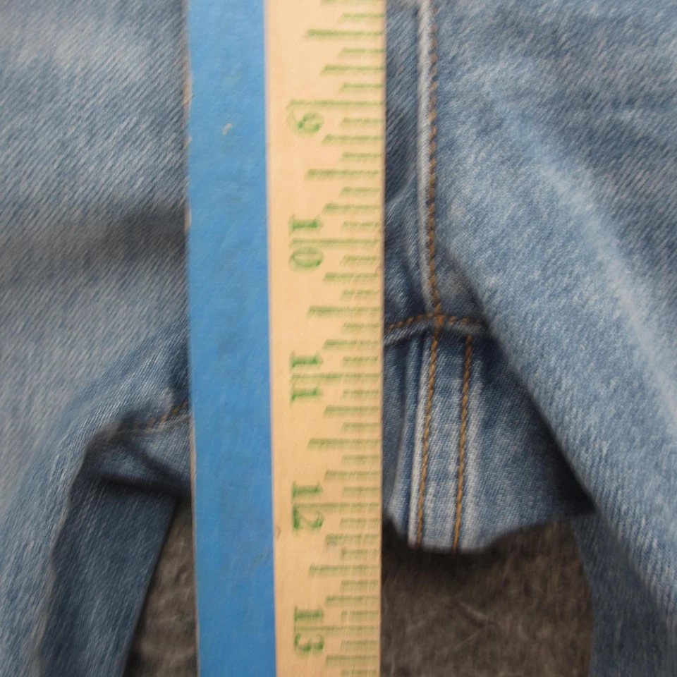 Pantalones de mezclilla Lands' End para mujer 10 altos azul lavado claro ajustados rectos elásticos Foto 4 de 4