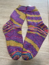 Handgestrickte Socken, Größe 38-39, Sockenwolle, 4-fach