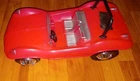 VINTAGE IRWIN DUNE BUGGY BARBIE & KEN CAR PINK CONVERTIBLE SOFT PLASTIC MOLD EUC