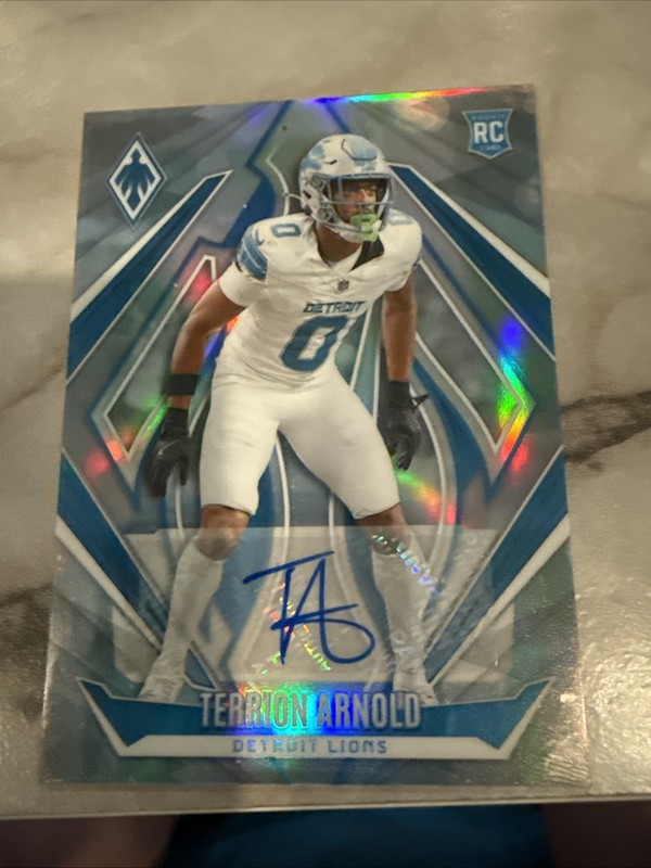 Terrion Arnold Autograph Phoenix Card Numbered 189/199 And Red Optic Card