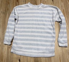 Women’s Woolly Threads The Original Woolly Sweater M Gray And Cream Made In USA