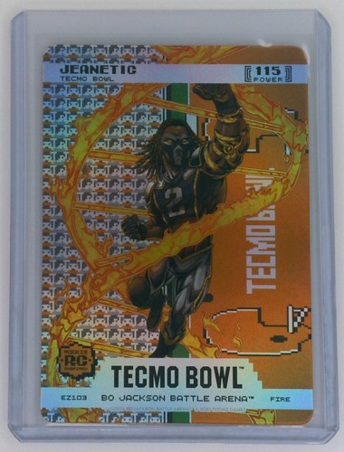 Bo Jackson Battle Arena Tecmo Bowl Jeanetic (Ashton Jeanty) Endzone Fire Foil RC