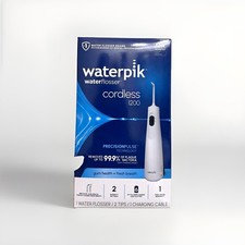 Waterpik Cordless 1200 Water Flosser Cordless Rechargeable White w/ Tips