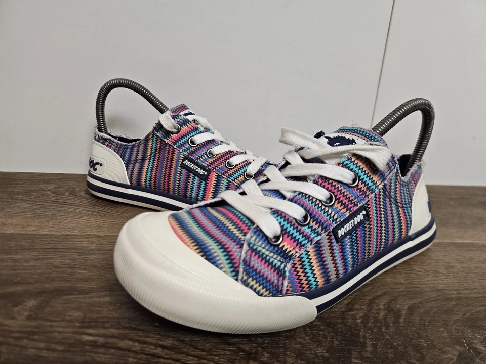 RocketDog Trainers Jazzin Womens Flat Soft Cushioned Canvas Sneakers UK 5 EU 38 - Image 2 of 4