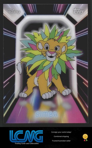 2026 Topps Disney Neon #NPL-21 Simba Neon Illuminated Lights D7R