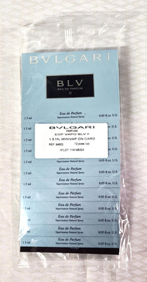BVLGARI Vapo BLV II Eau De Parfum Mini Carded Perfume LOT OF 12 Sealed Womens 