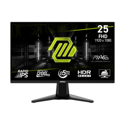 MSI MSI MAG 255FDE E20 Gaming Monitor - 200 Hz, 0,5ms GtG Rapid IPS PANEL