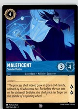 Maleficent - Sinister Visitor 150/204 Common The First Chapter Lorcana Near Mint
