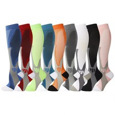 Compression Socks 20-30 mmHg Knee High Support Stockings Men Women S-XXL