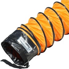 6 in. Dx25 ft. Air Ventilator Orange Coil-Flexible Ducting-Orange