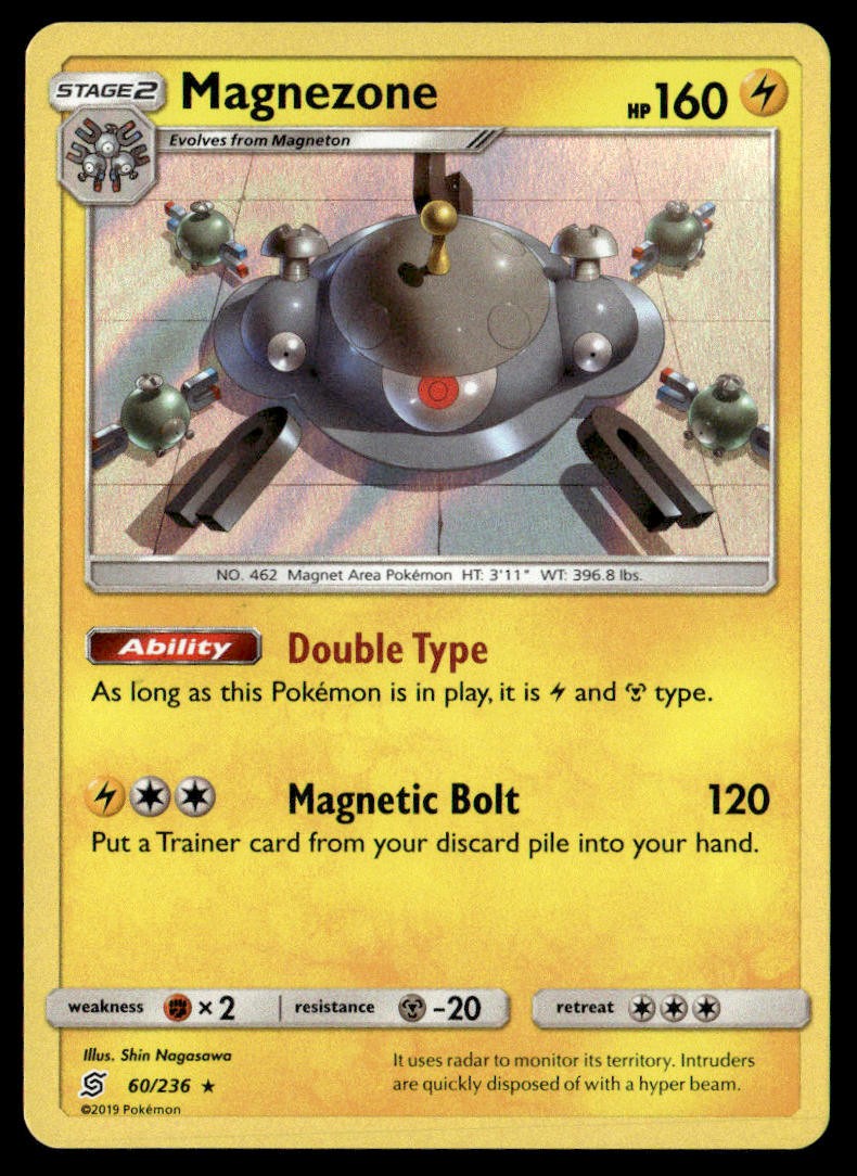 Magnezone 36/131 SM - Forbidden Light Holo English Pokemon Card