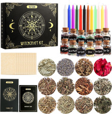 Witchcraft Supplies Kit 49 PCS, Wiccan Supplies and Tools Including