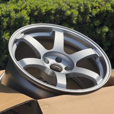Volk Racing Te37 Saga Sl Diamond Silver 18x9.5 22 5x114.3 Evo Civic Gr