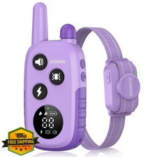 Jugbow Dog Training Collar 4200FT Shock Remote Rechargeable Purple