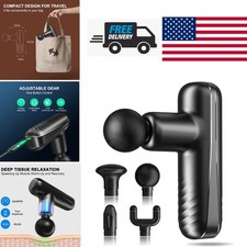 Compact Massage Gun for Whole Body Muscle Therapy Lightweight Cordless Design