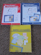 RIGHTSTART MATHEMATCS MATH Level A  Level B LESSONS Books Math Card Games SET