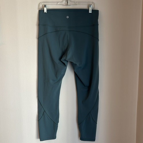 Lululemon In Movement 7/8 Tight Women’s Everlux 25" Blue gray Leggings size 12 - Picture 7 of 10