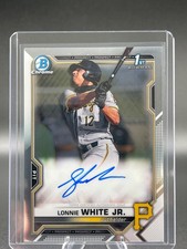 2021 Bowman Draft Chrome Autograph Lonnie White Jr. #CDA-LW Pirates Prospect