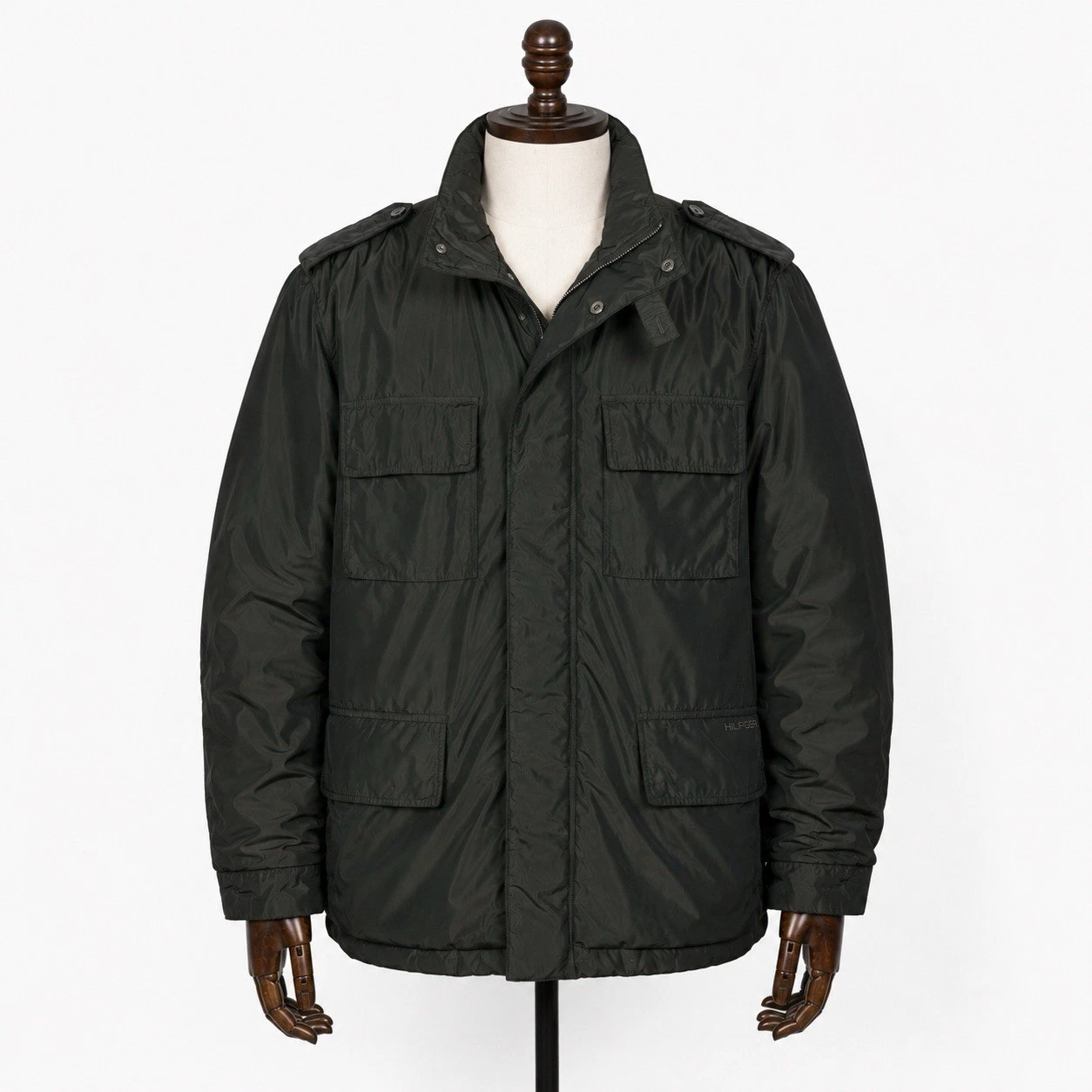 Tommy Hilfiger Nylon Green Military Warm Jacket Size XL / 54