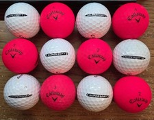Callaway SUPERSOFT Red and white golf balls, 2 Dozen, 24 balls