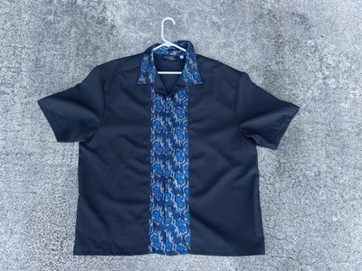 Mens High Life By DaVinci Black Club Shirt Flames Dice Gambling Garage Shirt 3XL