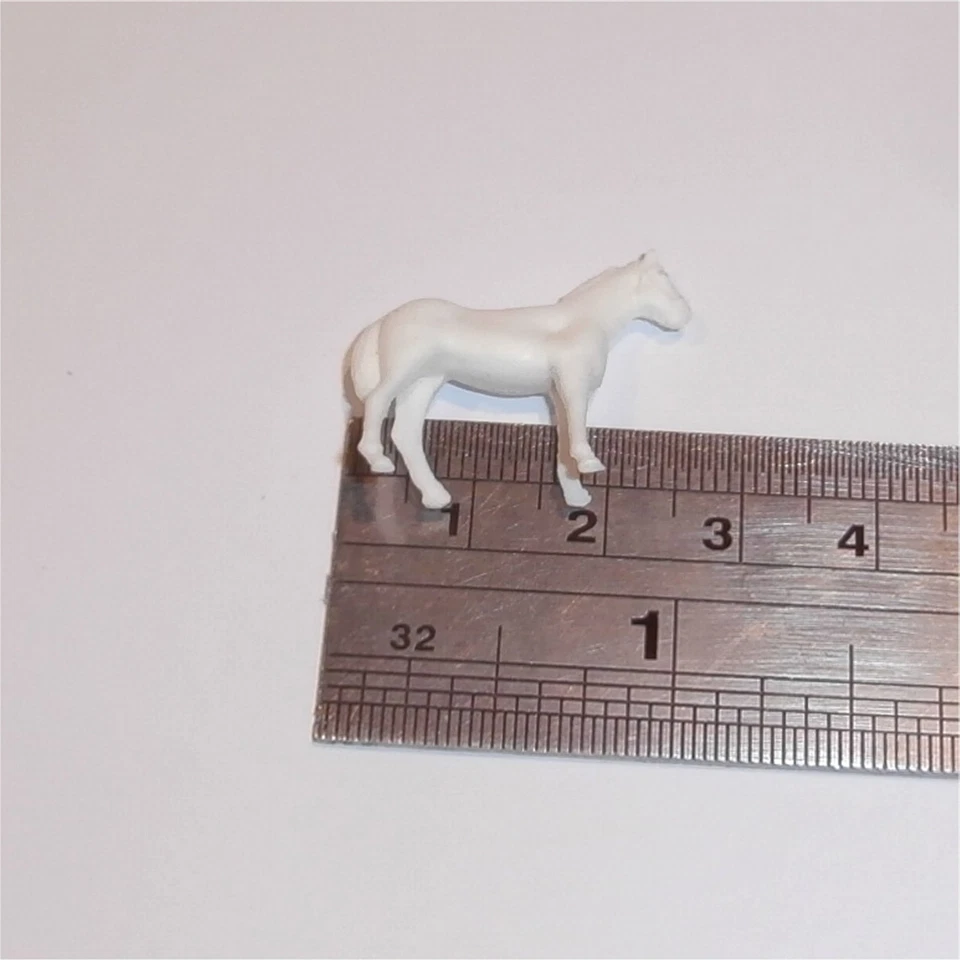 Dinky Toys Dublo 73 Horse Float White Plastic Horse - Image 3 of 4