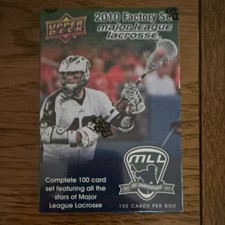 Upper Deck 2010 Major League Lacrosse Factory Set 100 Cards