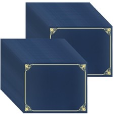 50 Pcs Certificate Holders, Navy Blue Diploma Covers for 8.5 x 11 Inch