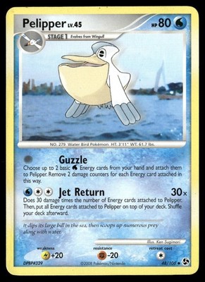 Pelipper 48/106 Uncommon Great Encounters Pokemon HP
