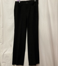 Chico's Black Flat Front Straight Leg 5 Pocket Jean Pants - SZ 0.5R S/6 