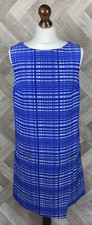 BNWT Ladies Banana Republic Midi Blue & White Dress Sleeveless Size 12
