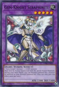 Gem-Knight Seraphinite - OP06-EN026 - Common - Unlimited Edition x3 - Near Mint