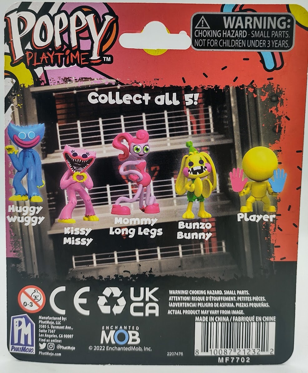 Poppy Playtime Single Mini Figure Huggy, Kissy, Bunzo, Player