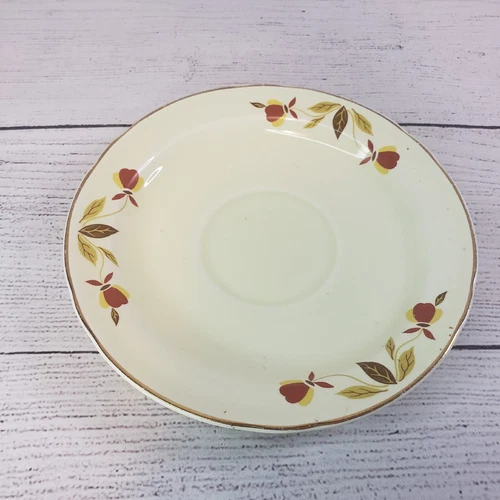 VTG SUPERIOR HALL Autumn Leaf Jewel Tea Home Makers Institute Coffee Cup Saucer