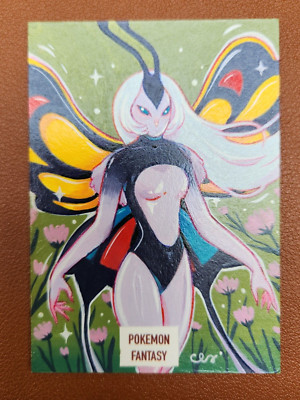 Beautifly Fairy Pokemon Fantasy PSC Sketch Card by Cei Full Art Trainer TCG