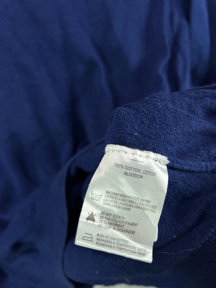 REPORT Collection Mens Sweaters Small Midnight Blue Purple 1/4 Pullover Jumper - Image 4 of 4