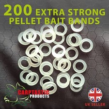 200 PELLET BANDS BAIT BANDS EXTRA STRONG BANDS FOR FISHING BAITS